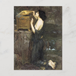Pandora, John William Waterhouse, 1896 ポストカード