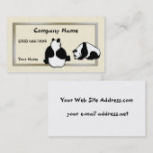 Pandsのライスペーパーの金ゴールドフレーム 名刺 (正面/裏面)