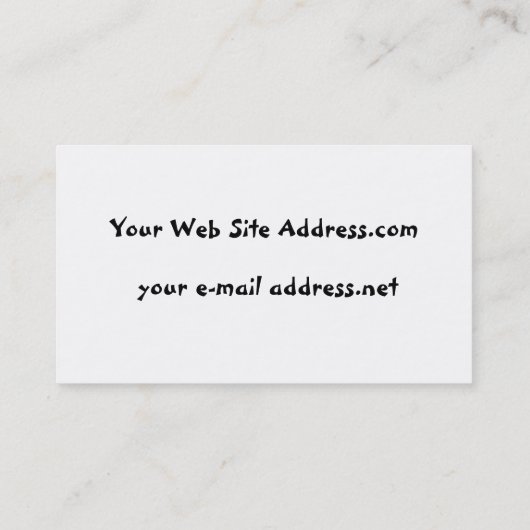 Pandsのライスペーパーの金ゴールドフレーム 名刺 (裏面)