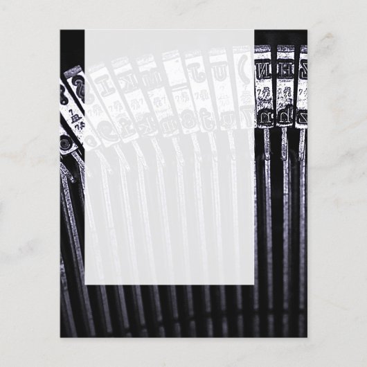 Panel 023 - Typewriter チラシ (正面)