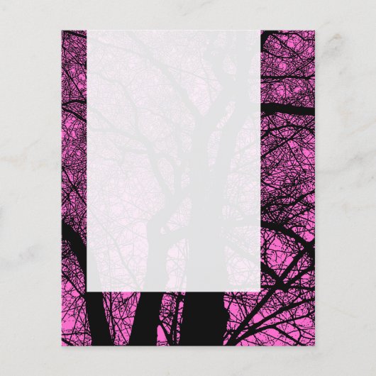 Panel 057 - High Contrast Tree - FF66CC チラシ (正面)