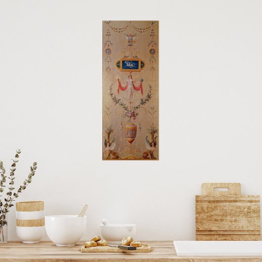 Panel from the boudoir of Marie-Antoinette ポスター (キッチン)