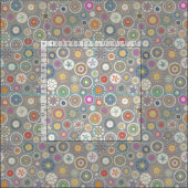 pangoの曼荼羅のピューター ファブリック (タイル)