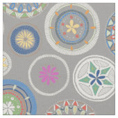 pangoの曼荼羅のピューター ファブリック (クローズアップ)