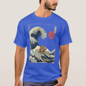 Pangolin Kanagawa Japanese Surfing Wave Tシャツ (正面)