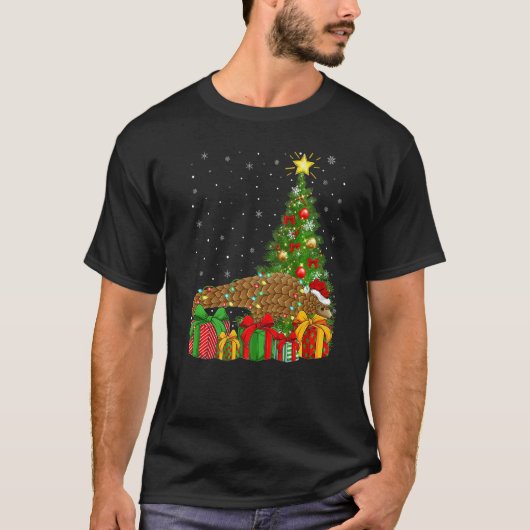 Pangolin  Xmas Holiday Santa Pangolin Christmas Tr Tシャツ (正面)