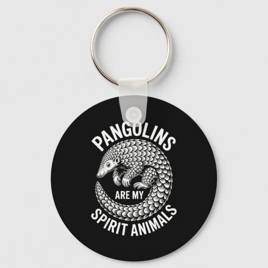 Pangolins Srit Animals Funny Pangolin キーホルダー (正面)