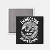 Pangolins Srit Animals Funny Pangolin  マグネット (正面/裏面)