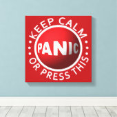 Panic Buttonキャンバス印刷 キャンバスプリント (インサイチュ (ウッドフロア))