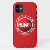 Panic Button iPhoneケース Case-Mate iPhoneケース (裏面)