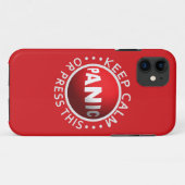Panic Button iPhoneケース Case-Mate iPhoneケース (裏面(横))
