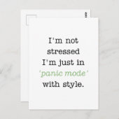 Panic Modeのスタイル ポストカード (正面/裏面)