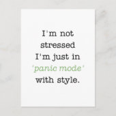 Panic Modeのスタイル ポストカード (正面)