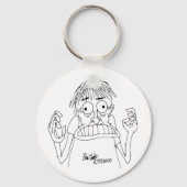 panicky cartoon character キーホルダー (正面)