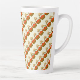 🎃 Panier de Citrouilles et Blé d'Automne カフェラテマグ