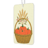 🚗 Panier de Citrouilles et Blé d'Automne カーエアーフレッシュナー (左)