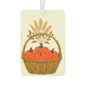 🚗 Panier de Citrouilles et Blé d'Automne カーエアーフレッシュナー (裏面)