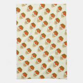 🧺Panier de Citrouilles et Blé d'Automne キッチンタオル (縦)