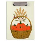 🍂Panier de Citrouilles et Blé d'Automne クリップボード (正面)