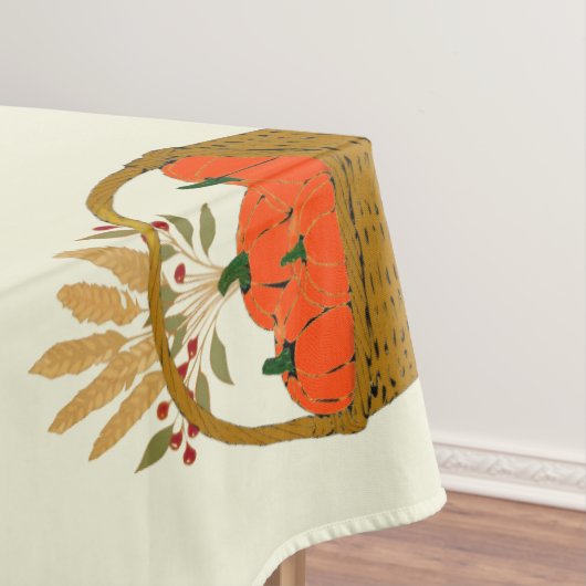🍂Panier de Citrouilles et Blé d'Automne テーブルクロス (インサイチュ)