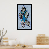 panjtan pak書道فن-الخط-پنجتن-پاك-اسما ポスター (キッチン)