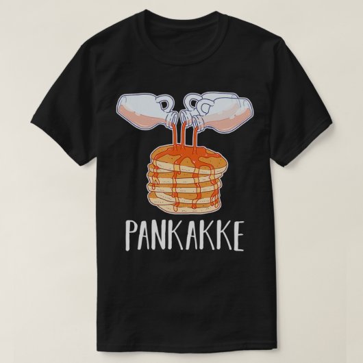 Pankakke Bukakke Maple Syrup Pancake  Tシャツ (デザイン正面)
