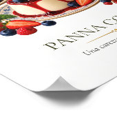Panna Cotta – Vintage Italian Dessert ポスター (角)