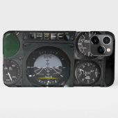 Panneau d'instrument d'avion iPhoneケース (裏面横)