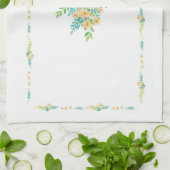 Paño con diseño "Flores del campo" キッチンタオル (折り畳み)