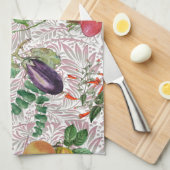 Paño de cocina hojas y frutas キッチンタオル (四つ折り)