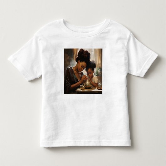 Panola Mommy & Daddy Bonding Moments T-Shirt トドラーTシャツ (正面)