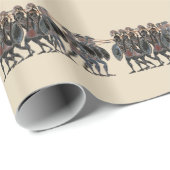 Panoply -タイルを張られる古代ギリシャ人の重装歩兵の戦い ラッピングペーパー (ロールコーナー)