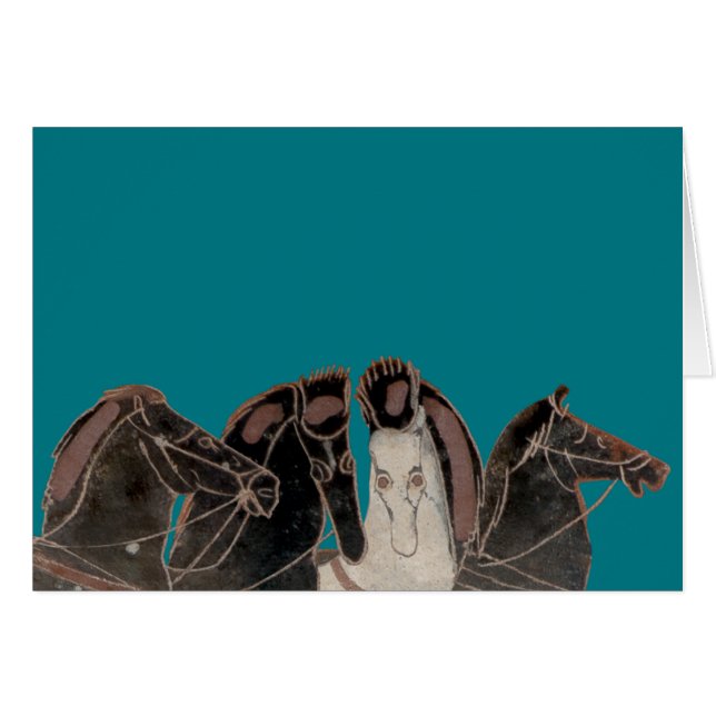 Panoply -古代ギリシャ人の一人乗り二輪馬車の馬 (正面横)