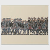 Panoply -大きい古代ギリシャ人の重装歩兵の戦い ラッピングペーパー (フラット)