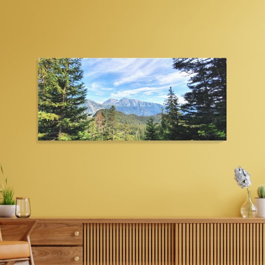 panorama montagne キャンバスプリント (インサイチュ (リビング))