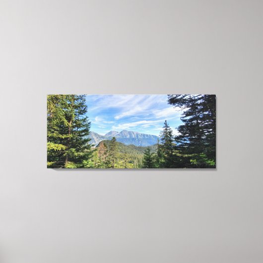 panorama montagne キャンバスプリント (正面)