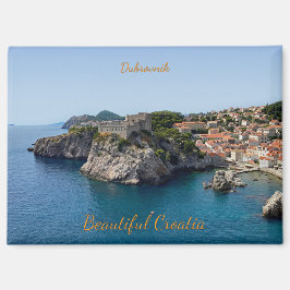 Panorama of Dubrovnik in Croatia travel マグネット