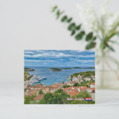Panorama of Hvar in Croatia travel ポストカード (スタンド正面)