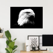 Panoramic Bald Eagle American Eagle Poster Print ポスター (ホームオフィス)