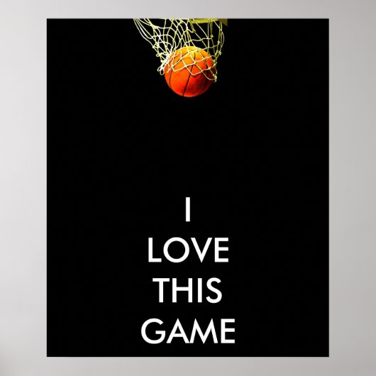 Panoramic Basketball Poster ポスター (正面)