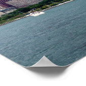 Panoramic Chicago Skyline Pictures ポスター (角)