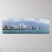 Panoramic Chicago Skyline Pictures ポスター (正面)