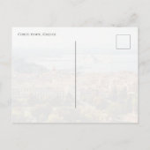 Panoramic Corfu Old Town view, Greece ポストカード (裏面)