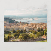 Panoramic Corfu Old Town view, Greece ポストカード (正面)