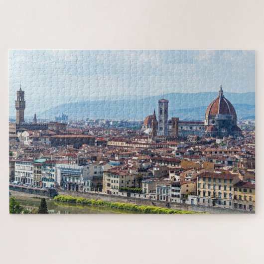 Panoramic of Florence monuments, Tuscany, Italy ジグソーパズル (横)