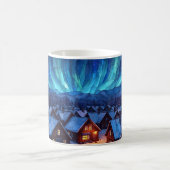Panoramic Stained Glass Winter Village モーフィングマグカップ (中央)