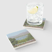 Panoramic View of Flamingo Beach, Costa Rica ストーンコースター (横)