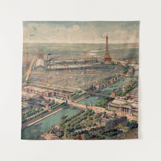 Panoramic view of the Universal Exposition in Pari タペストリー (正面)