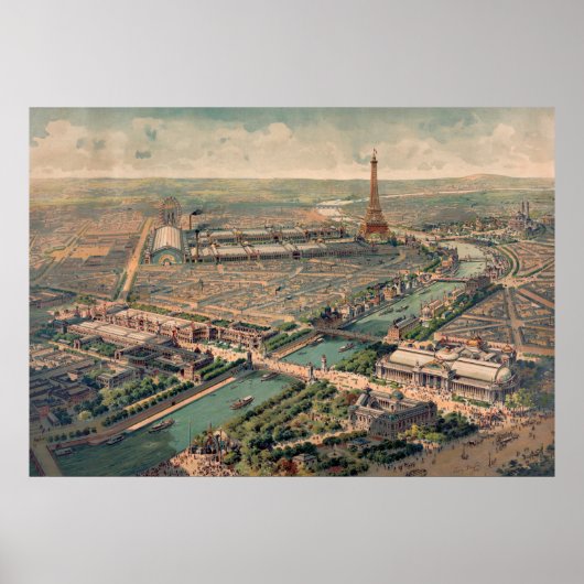 Panoramic view of the Universal Exposition in Pari ポスター (正面)