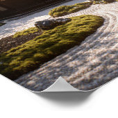 Panoramic Zen Garden View & Traditional Tea House ポスター (角)